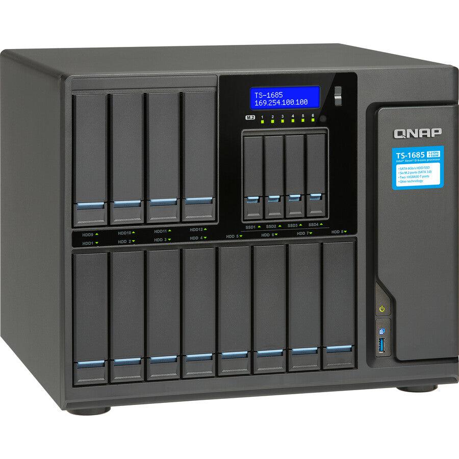 Qnap Ts-1685 Nas Desktop Ethernet Lan Black D-1531