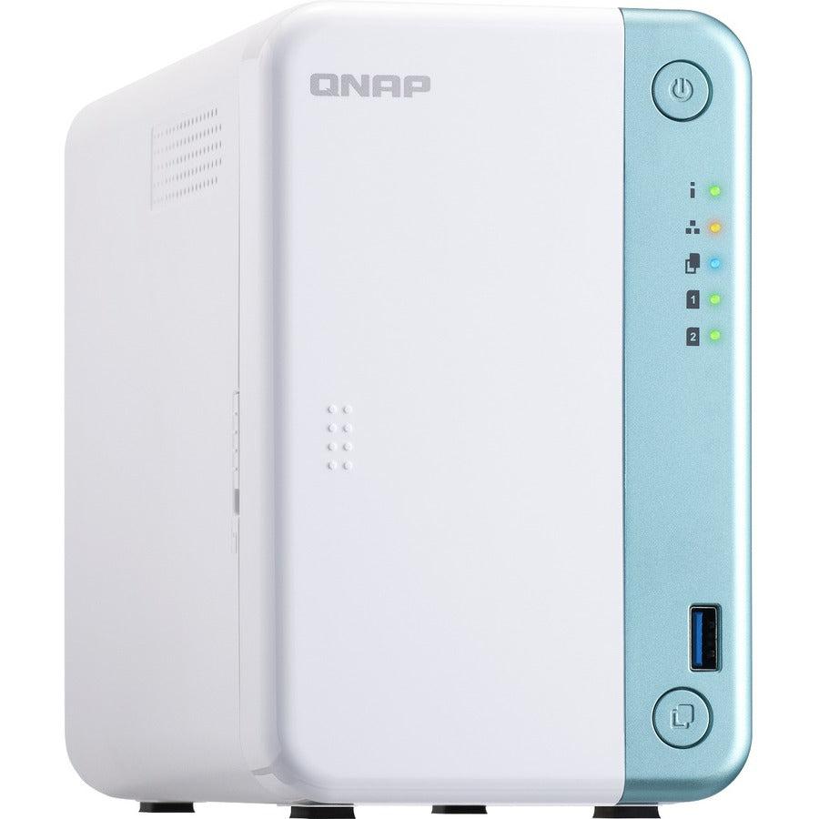 Qnap Ts-251D Nas Tower Ethernet Lan Blue, White J4005