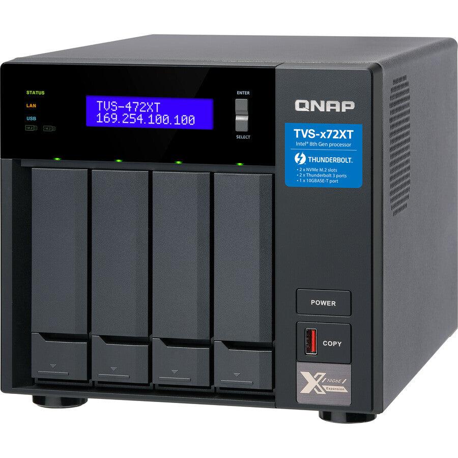 Qnap Tvs-472Xt Nas Tower Ethernet Lan Black G5400T