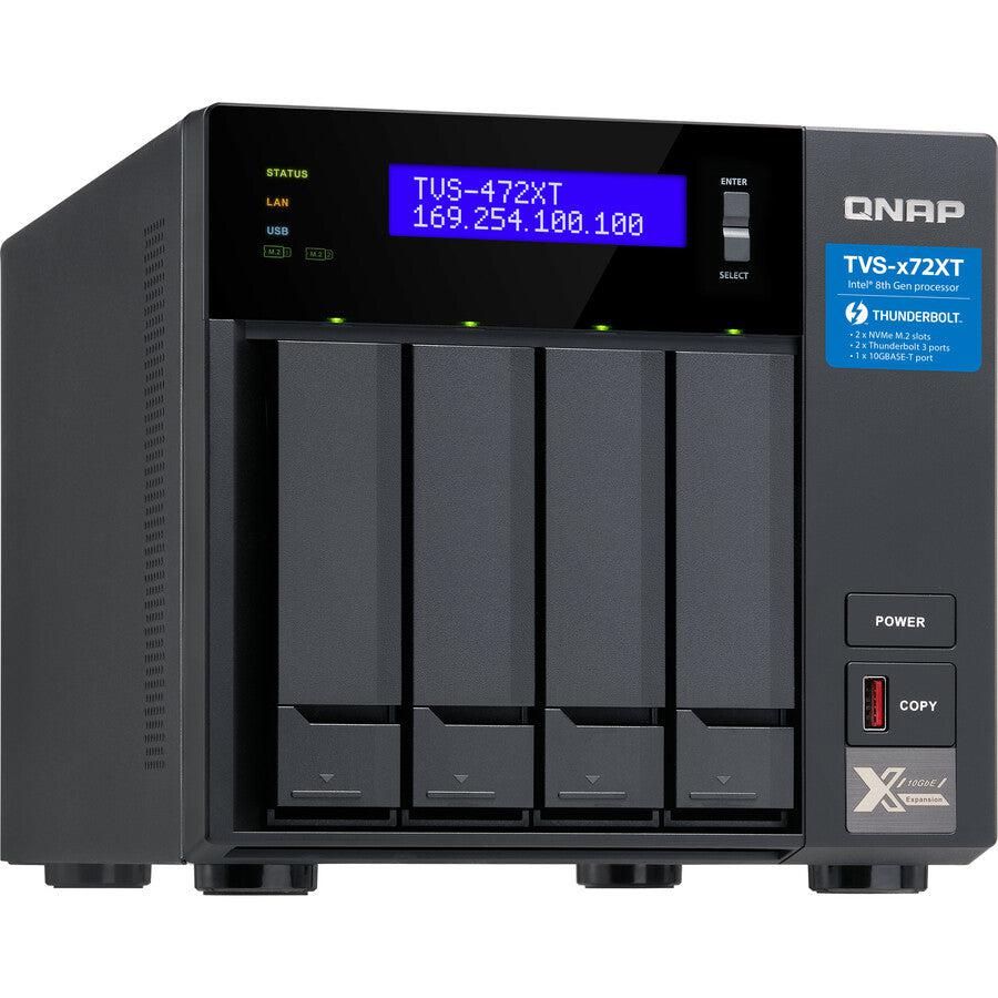 Qnap Tvs-472Xt Nas Tower Ethernet Lan Black G5400T