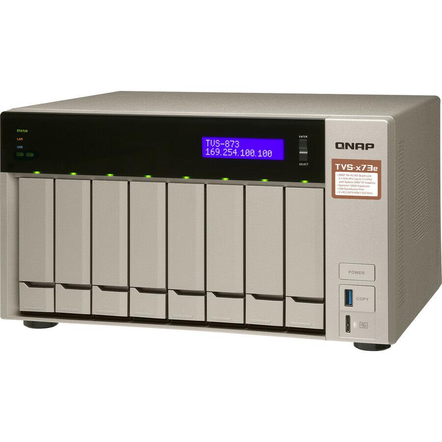 Qnap Tvs-873E Nas Tower Ethernet Lan Grey Rx-421Bd