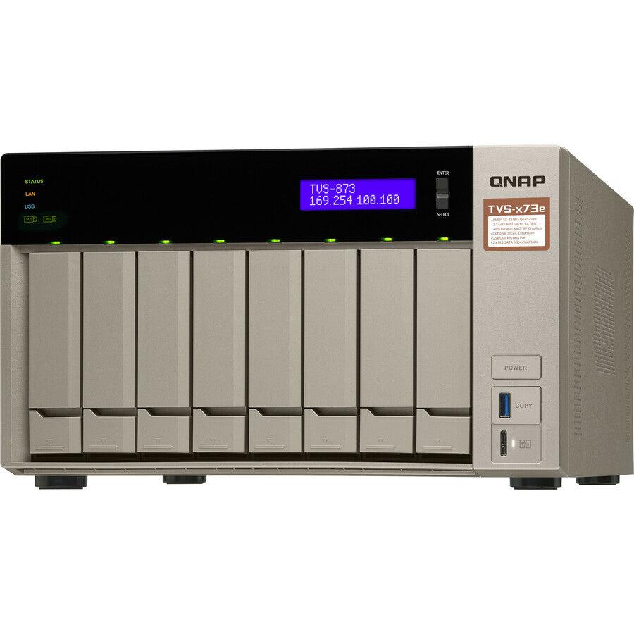 Qnap Tvs-873E Nas Tower Ethernet Lan Grey Rx-421Bd