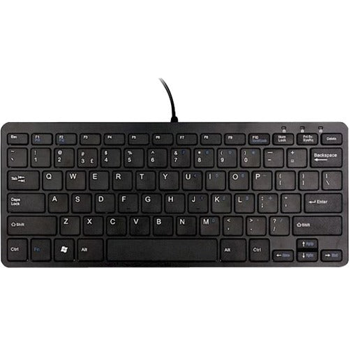 R-Go Tools Compact Ergonomic,Wired Keyboard Qwerty Black