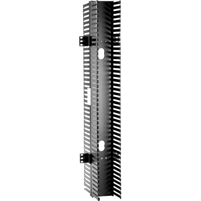 Rckmt Cabl Raceway 34 Hx4 Wx4 D,Double-Sided Vertical Black