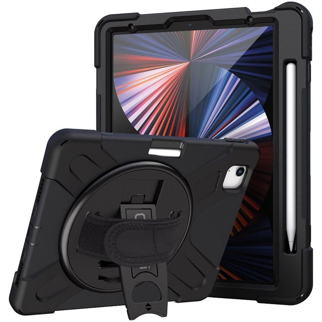 Rugged Case Ipad Pro 11 Gen 3,Fits Gen 2 & 3 Black W/ Strap