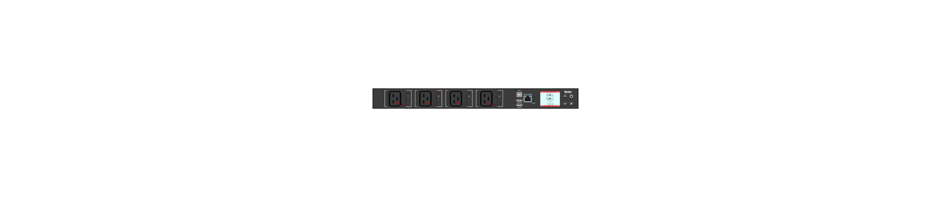 Raritan Px3-1092R-E2F12 Power Distribution Unit (Pdu) 4 Ac Outlet(S) 1U Black