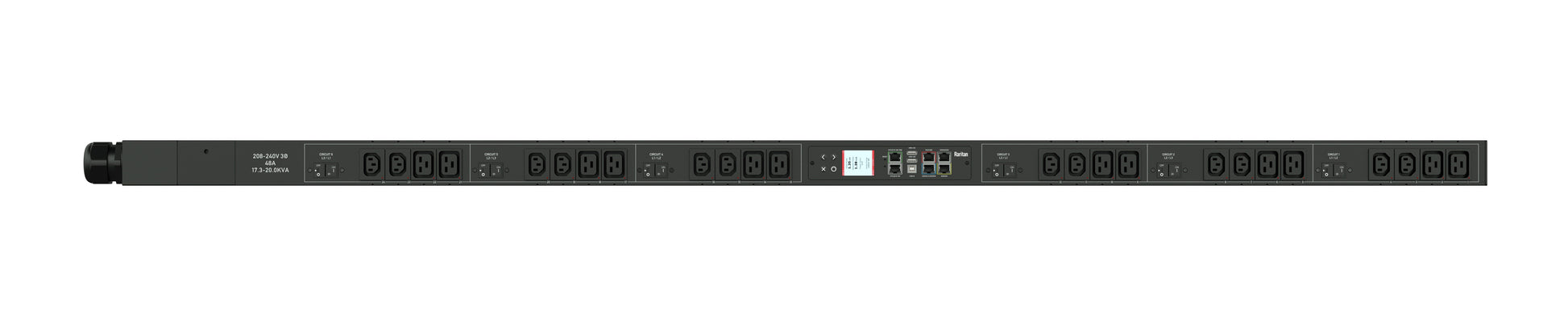 Raritan Px3-5551V-V2 Power Distribution Unit (Pdu) 24 Ac Outlet(S) 0U Black