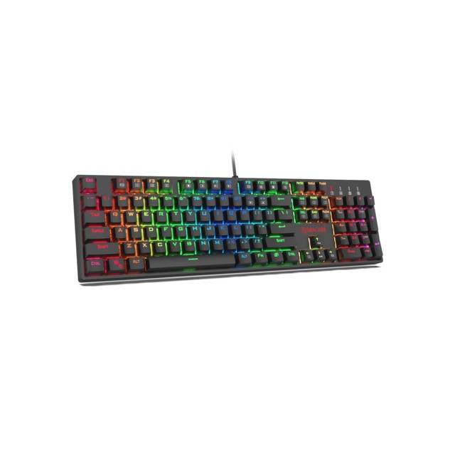 Redragon K582Rgb Surara Led Backlit Mechanical Gaming Keyboard W/ 104 Keys Tactile Blue Switches