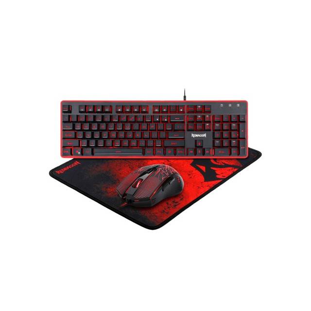 Redragon S107 Pc Gaming Keyboard And Mouse Combo W/ Large Mouse Pad