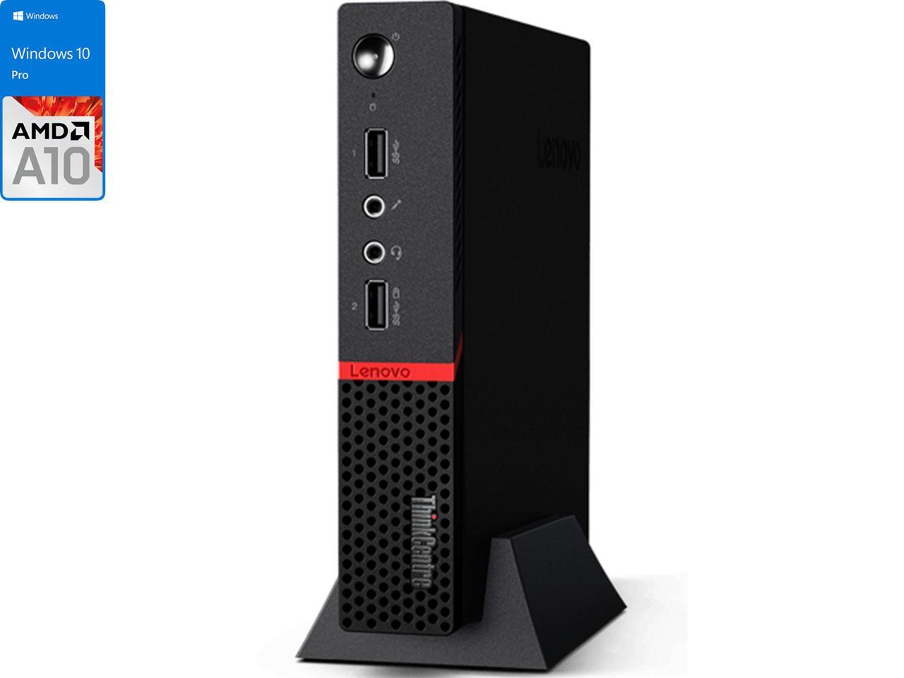 Refurbished Lenovo Thinkcentre M715Q Mini Pc, Amd A10-8770E Upto 3.5Ghz, 16Gb Ram, 512Gb Ssd