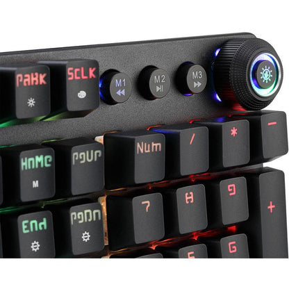 Rgb Programable Mech Gaming,Keyboard W/Detachable Mag Palmrest