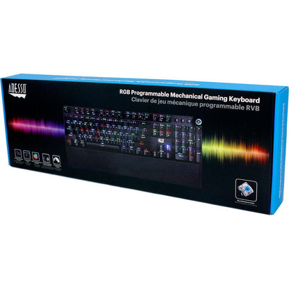 Rgb Programable Mech Gaming,Keyboard W/Detachable Mag Palmrest