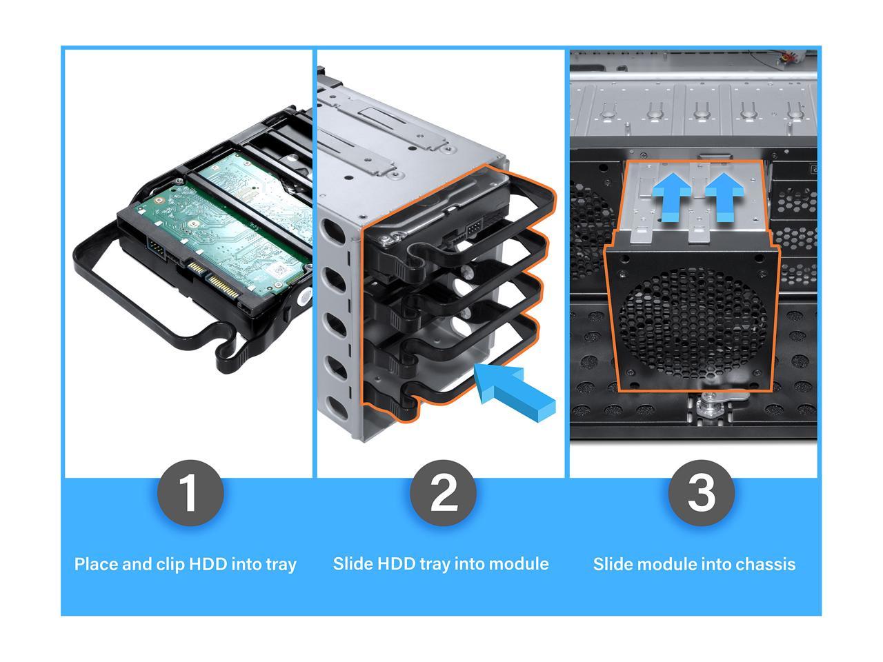 Rosewill 4U Rsv-L4000U Rackmount Server Chassis | Carries Up To 8 3.5" Hdd | Includes 5 X 120Mm Fans, 2 X 80Mm Fans