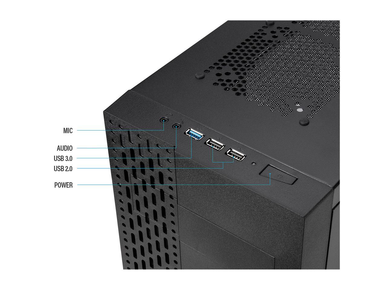 Rosewill Atx Mid Tower Gaming Computer Case, Supports Up To 400 Mm Long Vga Card Tyrfing