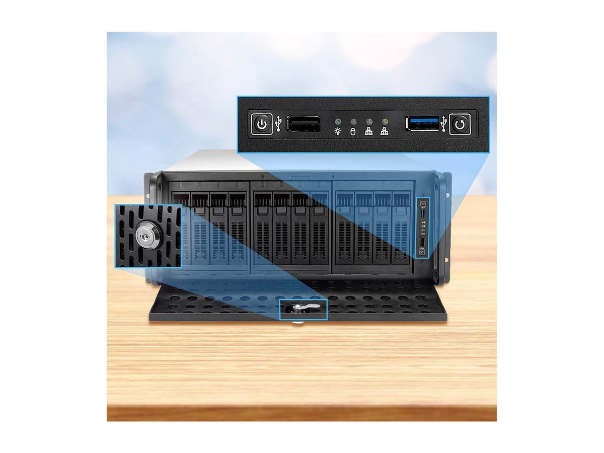 Rosewill Rack Rosewill Rsv-L4412U 4U Rackmount Server Chassis | Hot Swap – TeciSoft