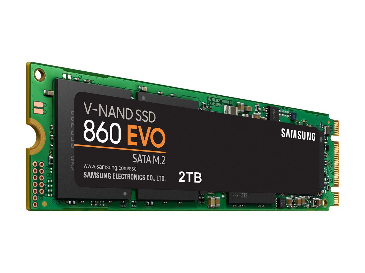 Samsung 860 Evo Series M.2 2280 2Tb Sata Iii V-Nand 3-Bit Mlc Internal Solid State Drive (Ssd) Mz-N6E2T0Bw