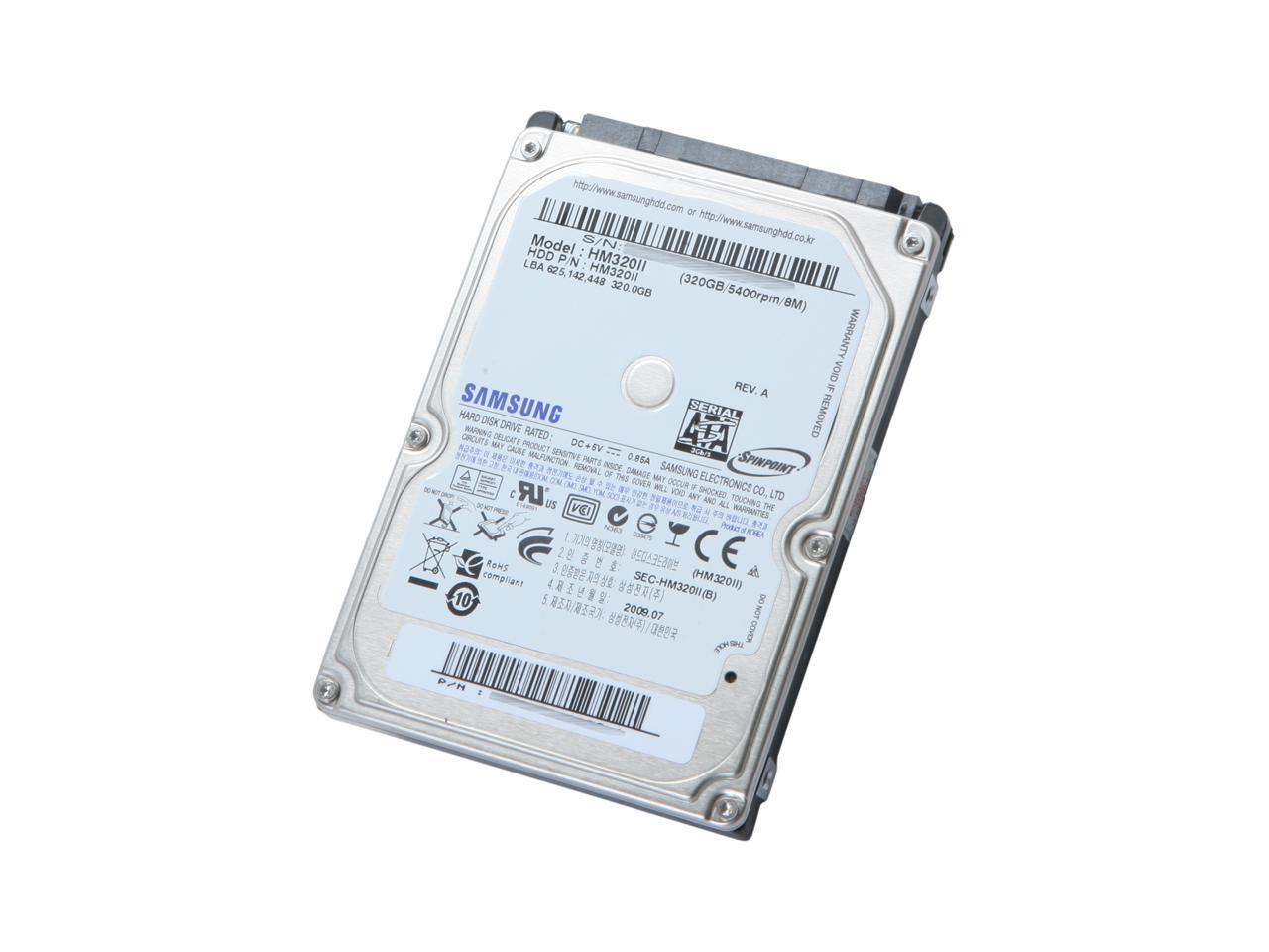 Samsung Spinpoint M7 Hm320Ii 320Gb 5400 Rpm 8Mb Cache Sata 3.0Gb/S 2.5" Internal Notebook Hard Drive Bare Drive