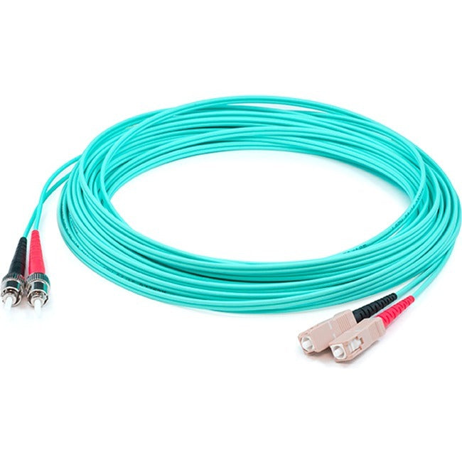 Sc/St M/M Patch Cbl,1M Aqua Om4 Plenum Fiber