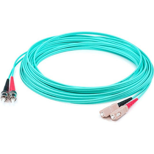 Sc/St M/M Patch Cbl,20M Aqua Om4 Lszh Fiber