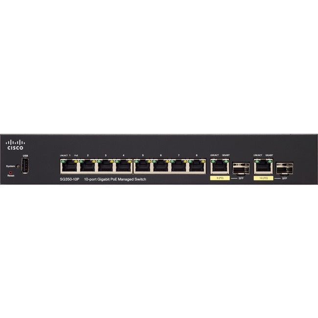 Sg350-10Mp 10Port Gigabit Poe,Mngd Switch