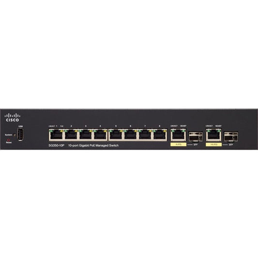 Sg350-10Mp 10Port Gigabit Poe,Mngd Switch