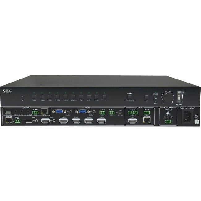 Siig 9X1 Hdbaset 4K Scaler Switcher