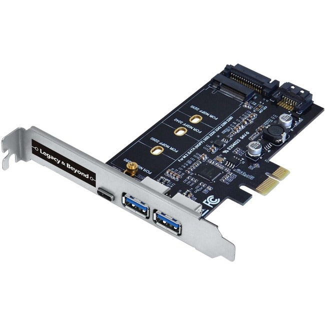 Siig Usb 3.0 Type-C & Type-A 3-Port Pcie Card With M.2 Sata Ssd Adapter