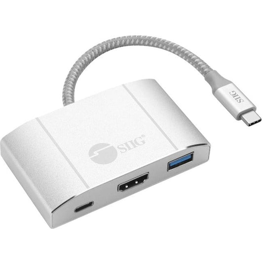Siig Usb 3.1 Type-C Hub With Hdmi & Pd Charging Adapter - 4K Ready