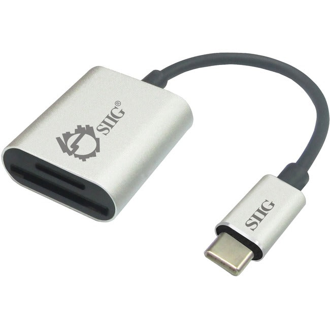 Siig Usb-C 2-In-1 Card Reader For Sd & Micro Sd - Silver