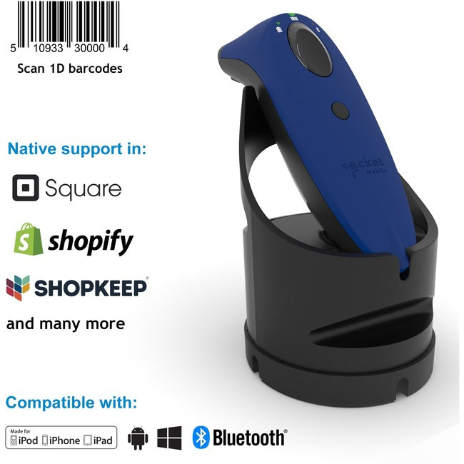 Socketscan S700 1D Barcode,Scanner Blue & Charging Dock