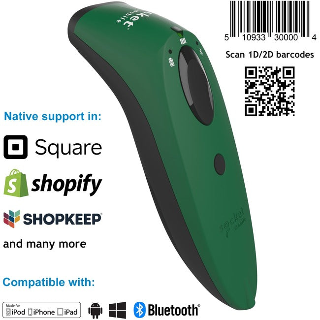 Socketscan S740 2D Barcode Grn,Scanner Green