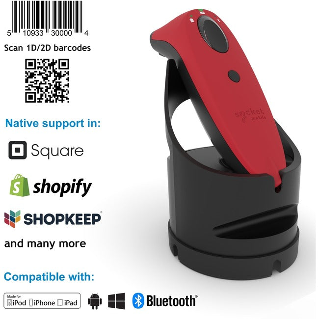 Socketscan S740 2D Barcode,Scanr Red & Charging Dock