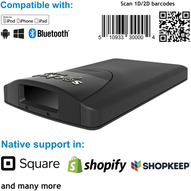 Socketscan S840 2D Barcode,Scanner Black