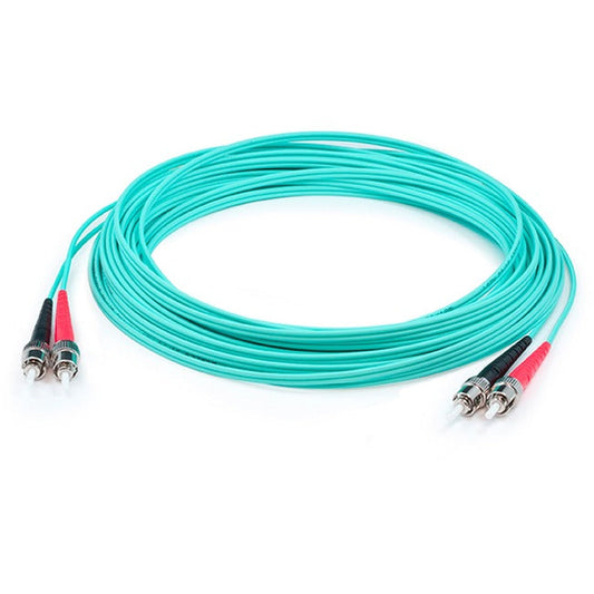 St M/M Patch Cbl,100M Aqua Om4 Plenum Fiber