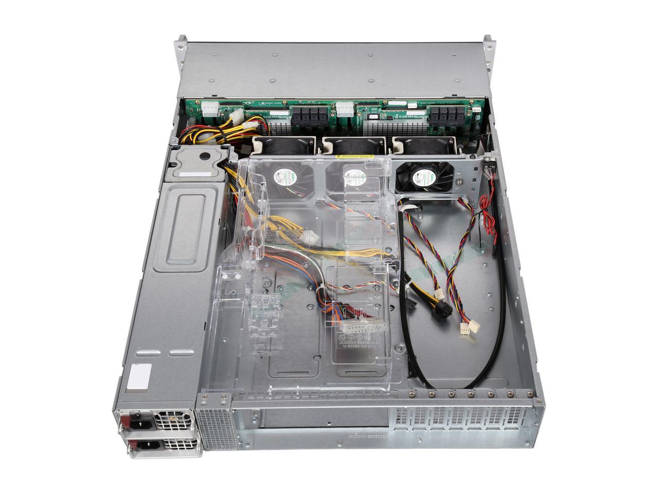 Supermicro Cse-216Be2C-R920Lpb Black 2U Rackmount Chassis 920W High-Efficiency Ac-Dc Redundant Power Supplies With Pmbus And I2C
