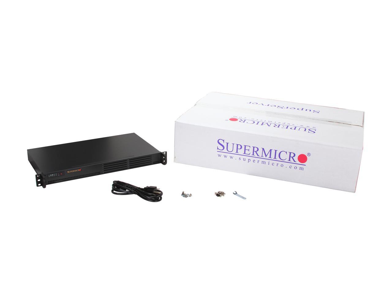 Supermicro Cse-502L-200B Black 1U Rackmount Mini Server Chassis 200W