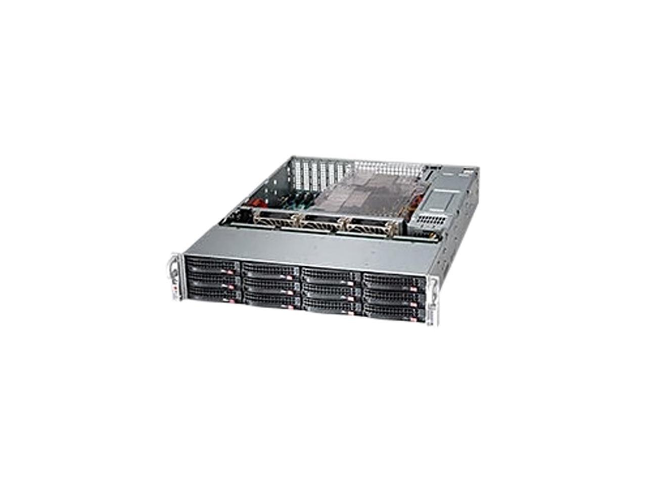 Supermicro Cse-826Be1C4-R1K23Lpb 2U Rackmount 2U Storage Chassis With 12X 3.5" Hot-Swap Hdd'S