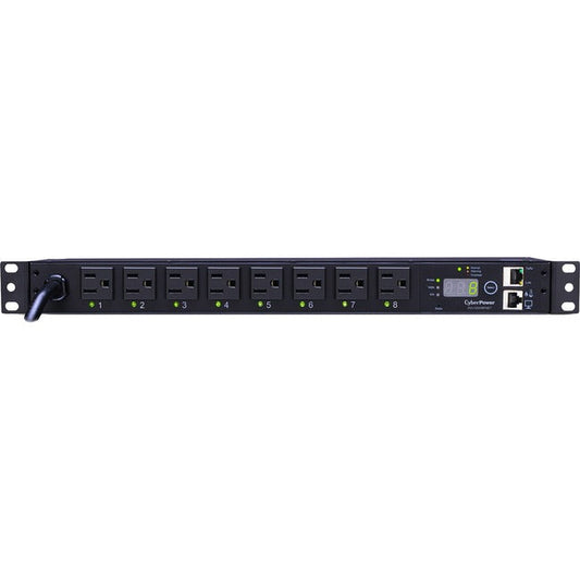 Switched Pdu 15A 1U 8 Out 5-15R,120V 8F Outlets 5-15P 12Ft Cord