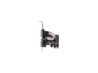 Syba Sd-Pex15022 2-Port Db-9 Serial (Rs-232) Pci-Express Controller Card W/ Two Low Profile Brackets