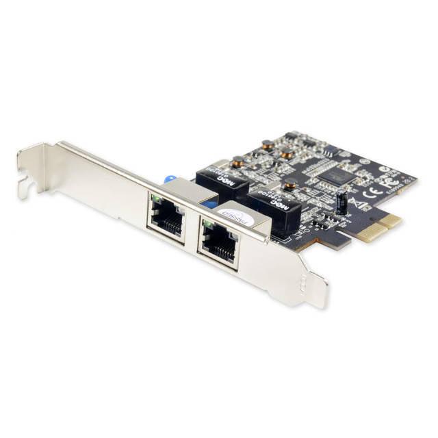 Syba Sy-Pex24028 Dual Port Gigabit Ethernet Network Pci-E Controller Card, W/ Low Profile Bracket