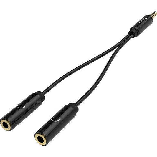 Sabrent 3.5Mm Audio Stereo Y Splitter Adapter For Speakers And Headphones (Cb-35X2)