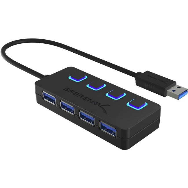 Sabrent 4 Port Usb 3.0 Hub With Power Switches