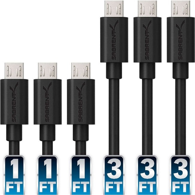 Sabrent Cb-U631 Sync/Charge Micro-Usb/Usb Data Transfer Cable