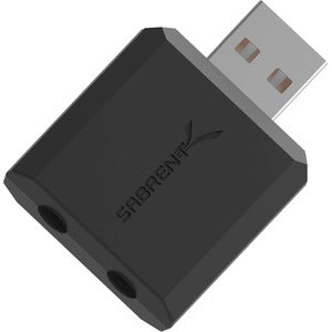 Sabrent Usb To 2 X 3.5Mm Audio Stereo Splitter