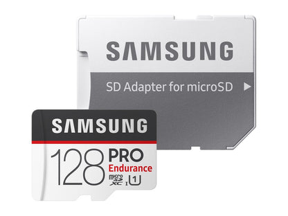 Samsung 128Gb Pro Endurance Microsd Memory Card W/ Adapter, Retail