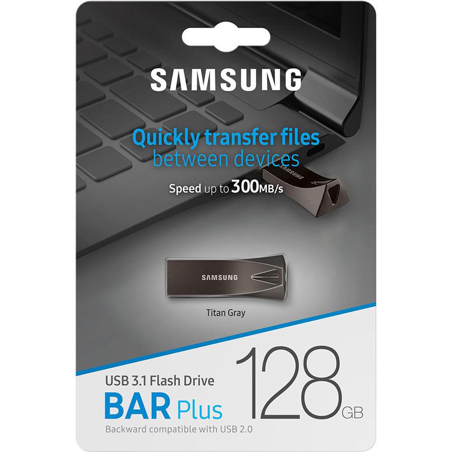 Samsung 32Gb Bar Plus (Metal) Usb 3.1 Flash Drive, Speed Up To 200Mb/S (Muf-32Be3/Am)