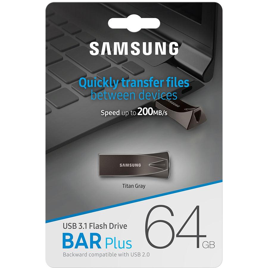 Samsung 32Gb Bar Plus (Metal) Usb 3.1 Flash Drive, Speed Up To 200Mb/S (Muf-32Be3/Am)