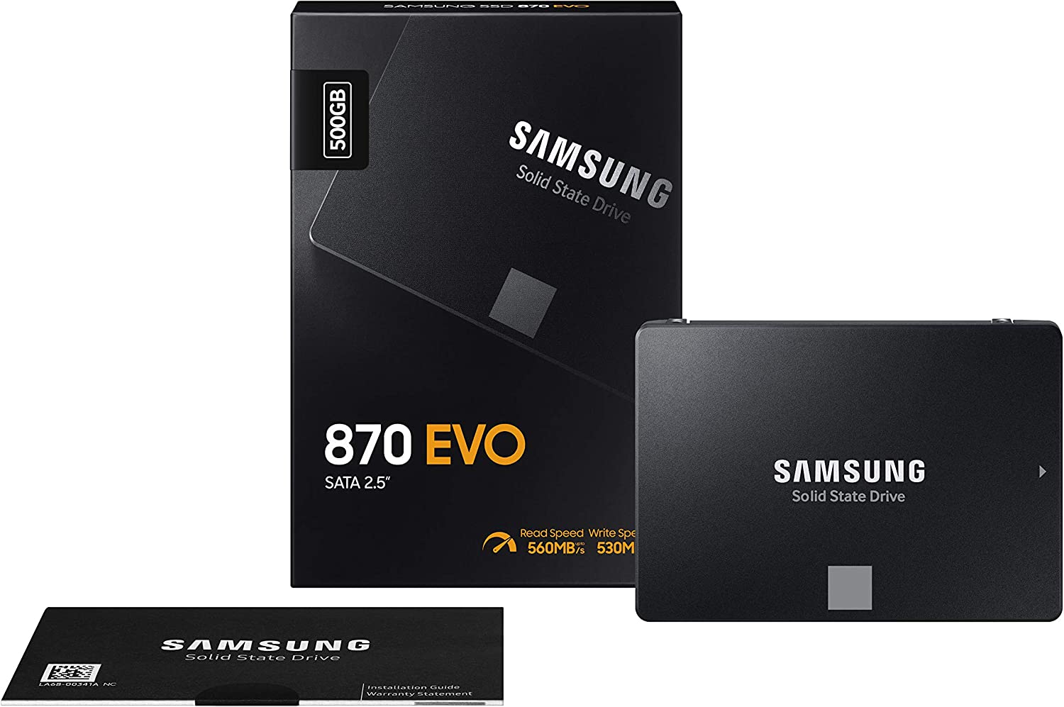 Samsung 870 Evo Mz-77E500E 500 Gb Solid State Drive - 2.5" Internal - Sata (Sata/600)