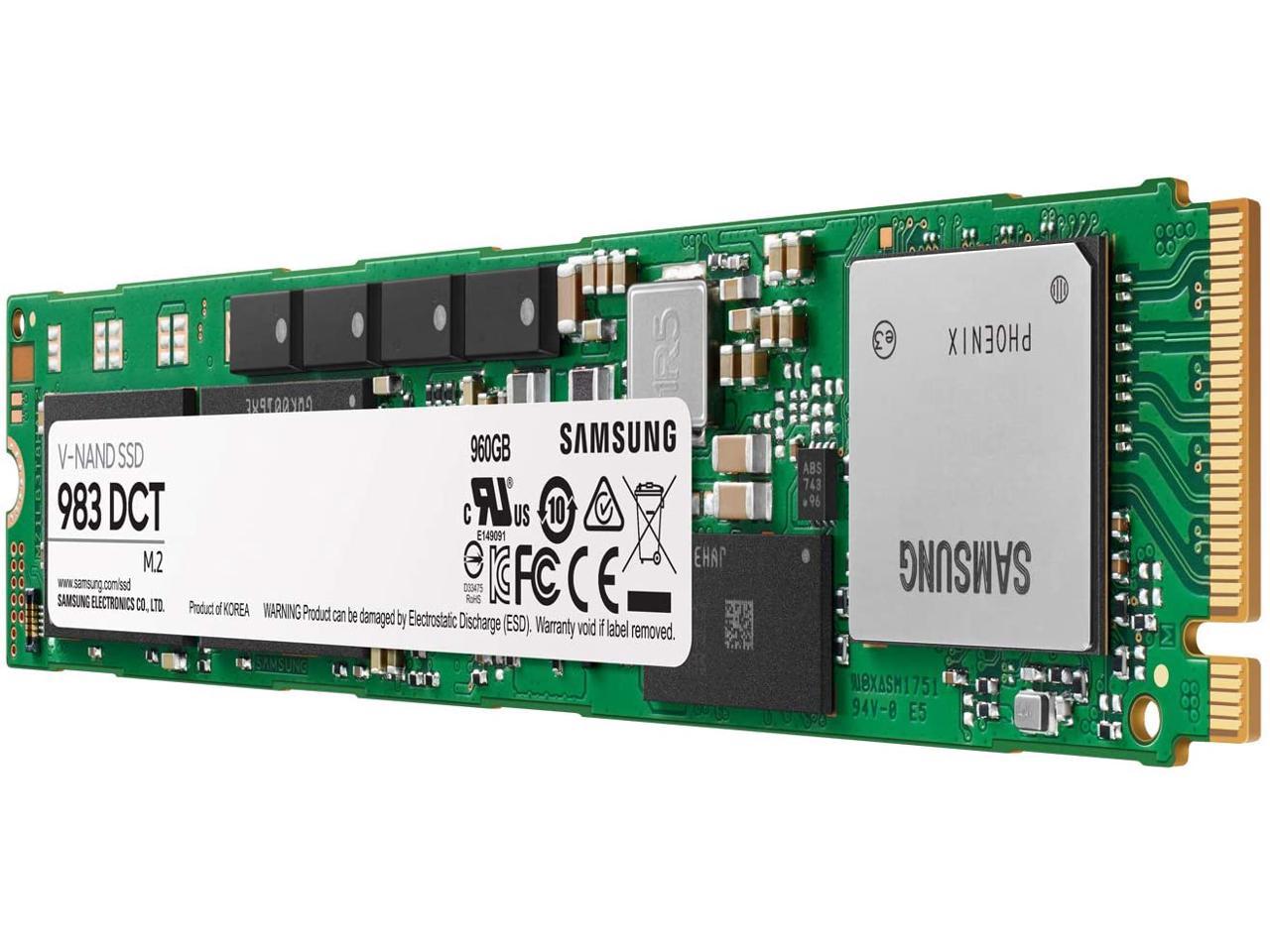 Samsung 983 Dct Series 960 Gb M.2 Pci-Express 3.0 X4 Solid State Drive (Samsung V-Nand 3-Bit Mlc)