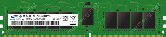 Samsung Ddr4-2666 Rdimm 16Gb/(2G X 4) X 18 Ecc/Reg Server Memory